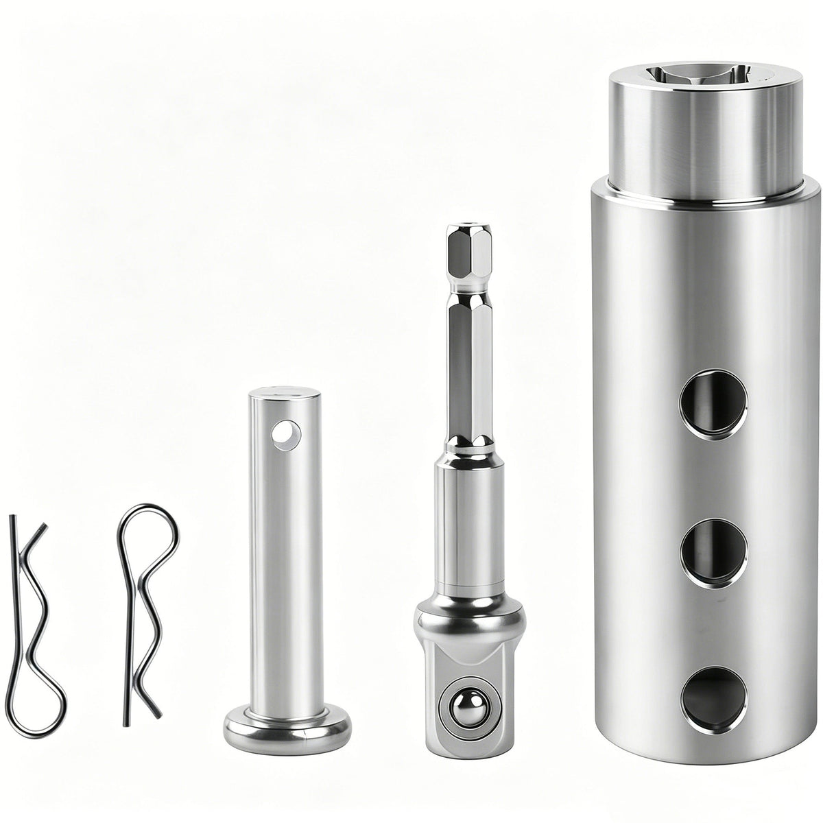 🔧 Heavy Duty Trailer Jack Drill Adapter, Fits 1-Inch Drive Shaft & 1/2-Inch Drill Socket, Ideal for RV Camper Dump Trailer