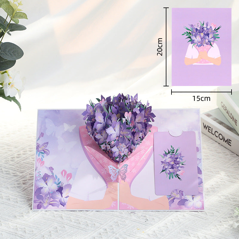 💗35K+ SOLD! 🌼💌 Forever-Blooming 3D Flower Pop-Up Card– Personalized Love Message & Everlasting Bloom 🎁