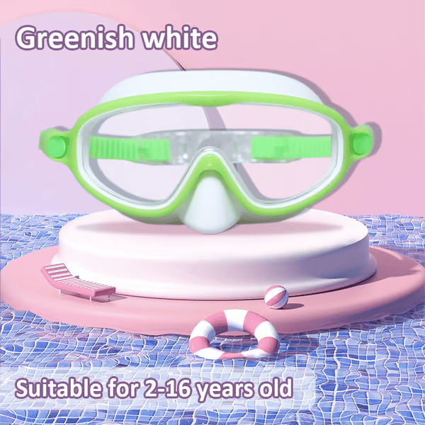 🏊♀️Último día, 2x1 en la compra de gafas de natación HD infantiles con marco grande, impermeables y antivaho.🏊♀️