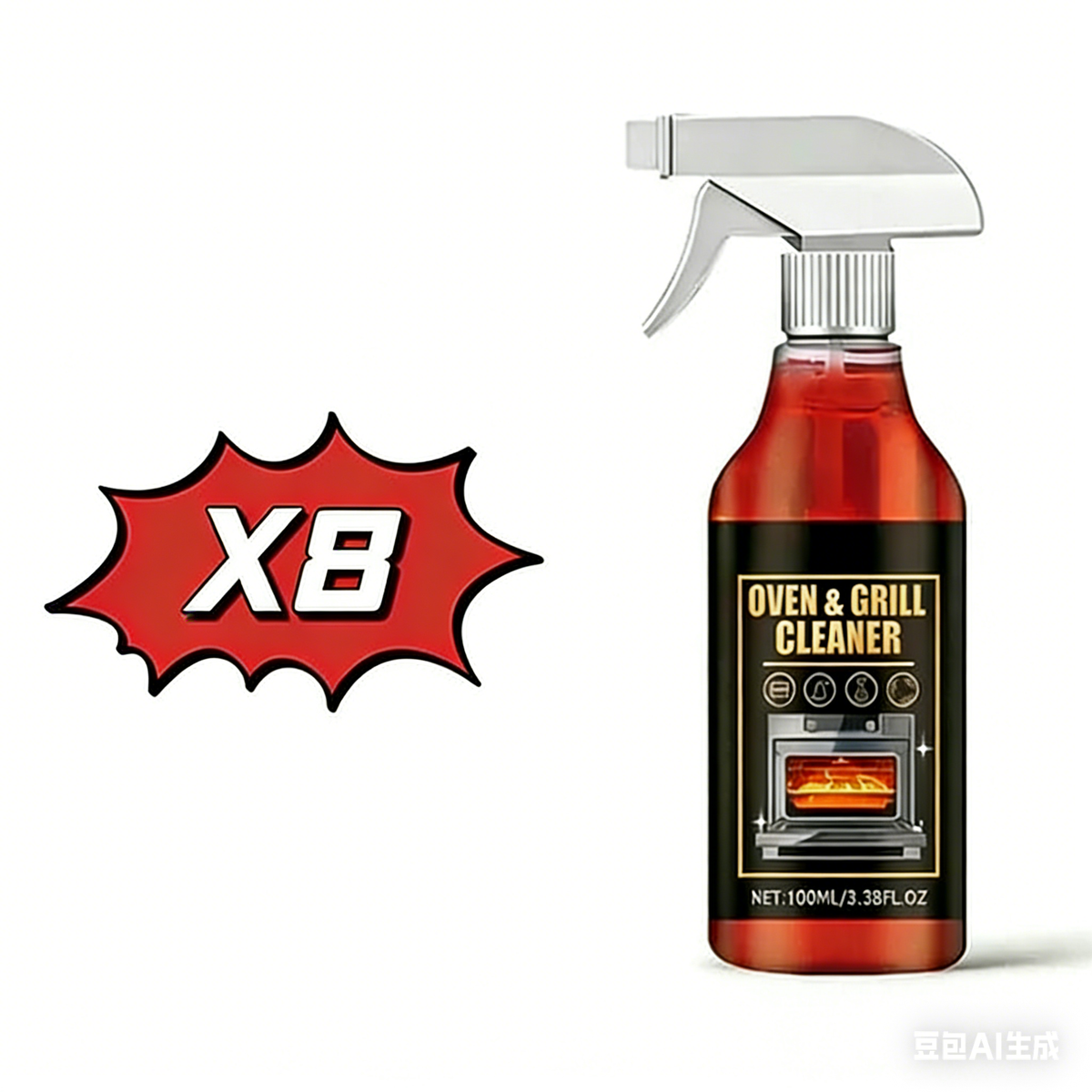 🏆Final 3 hours- BUY 1 GET 1 FREE!!⚡Oven & Grill Cleaner Spray✨
