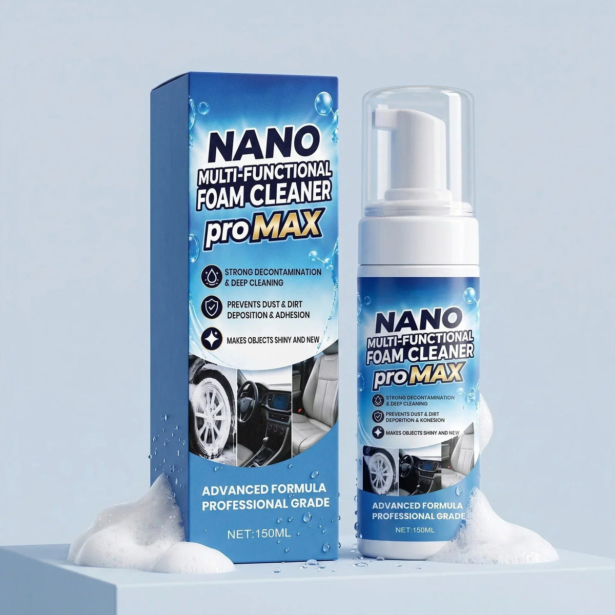 💯 Nano Multi-Functional Foam Cleaner for Cars & Home