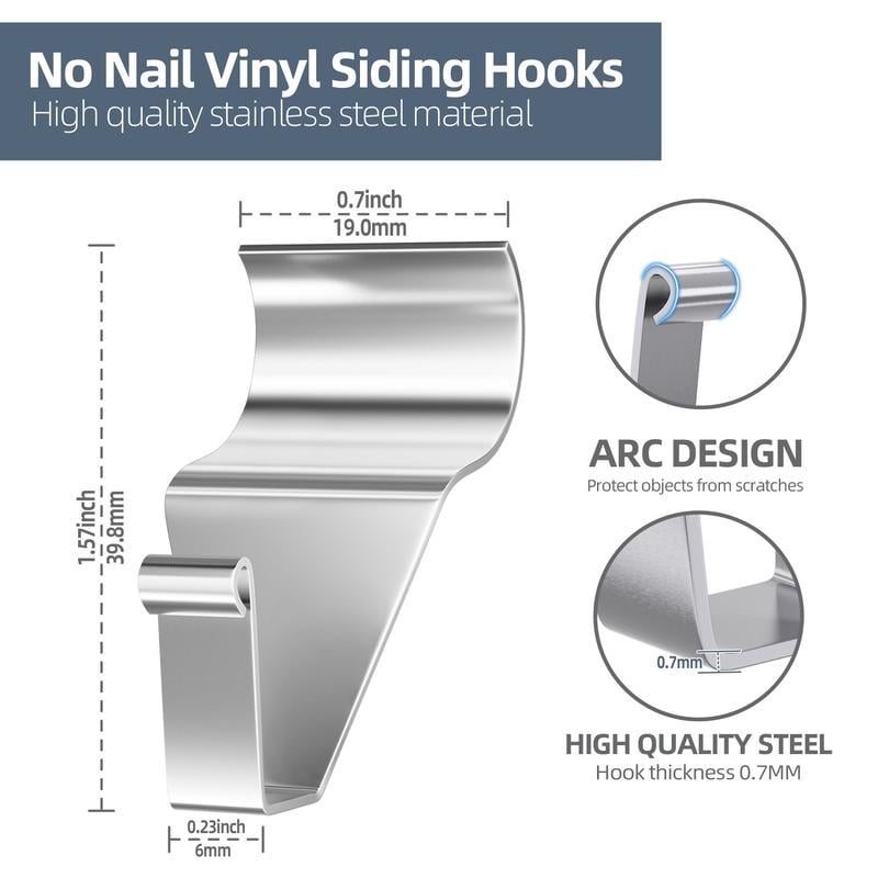 Vinyl Siding Hooks Hanger 10 Pack