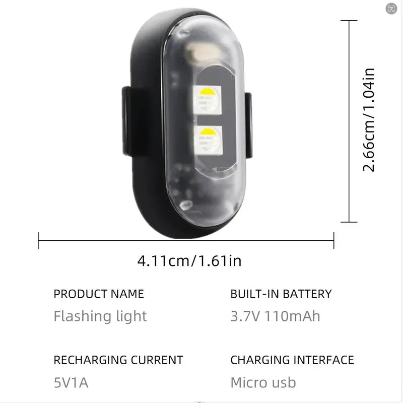 🚗🚨RGB Led Aircraft Strobe Light(Remote Wireless )