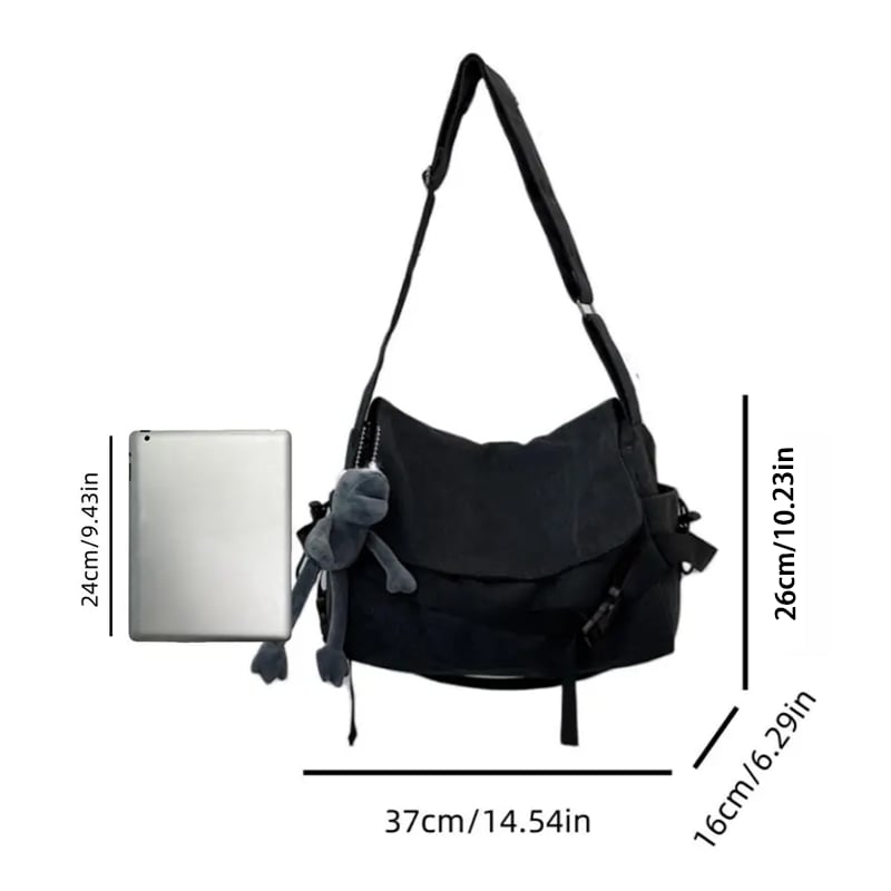 š„ Last Day Limited Time Promotionš„Men's Plain Canvas Crossbody Bag with Frog