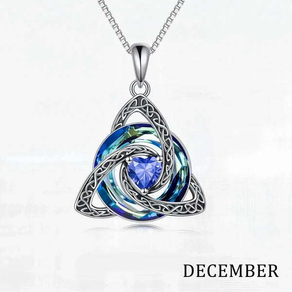Birthstone Celtic Knot Necklace for Women