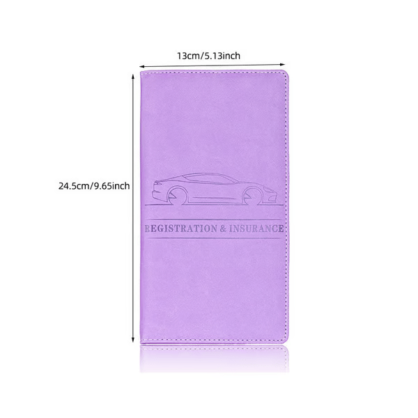 Porta Tarjetas de Registro y Seguro de Coche
