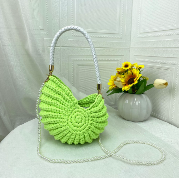 🔥Edición limitada 49% DE DESCUENTO🔥Bolso Bohemia de croché tejido a mano con conchas marinas