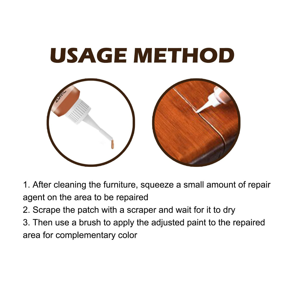 🟡🔧Wood Furniture Repair Paste Kit 10 Colors 20ml Wood Scratch Floor Crack Touch Up Repair Tool Set