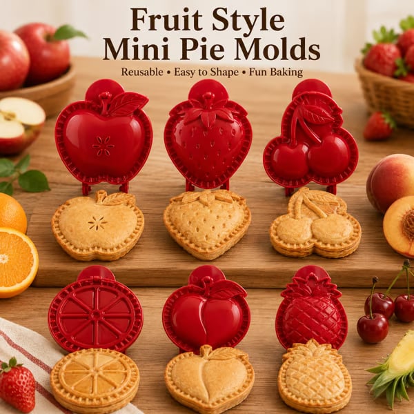 đ„§ Beginner-Friendly Mini Hand Pie Press Mold â 6 Fun Shapes for Easy Homemade Pastries đ