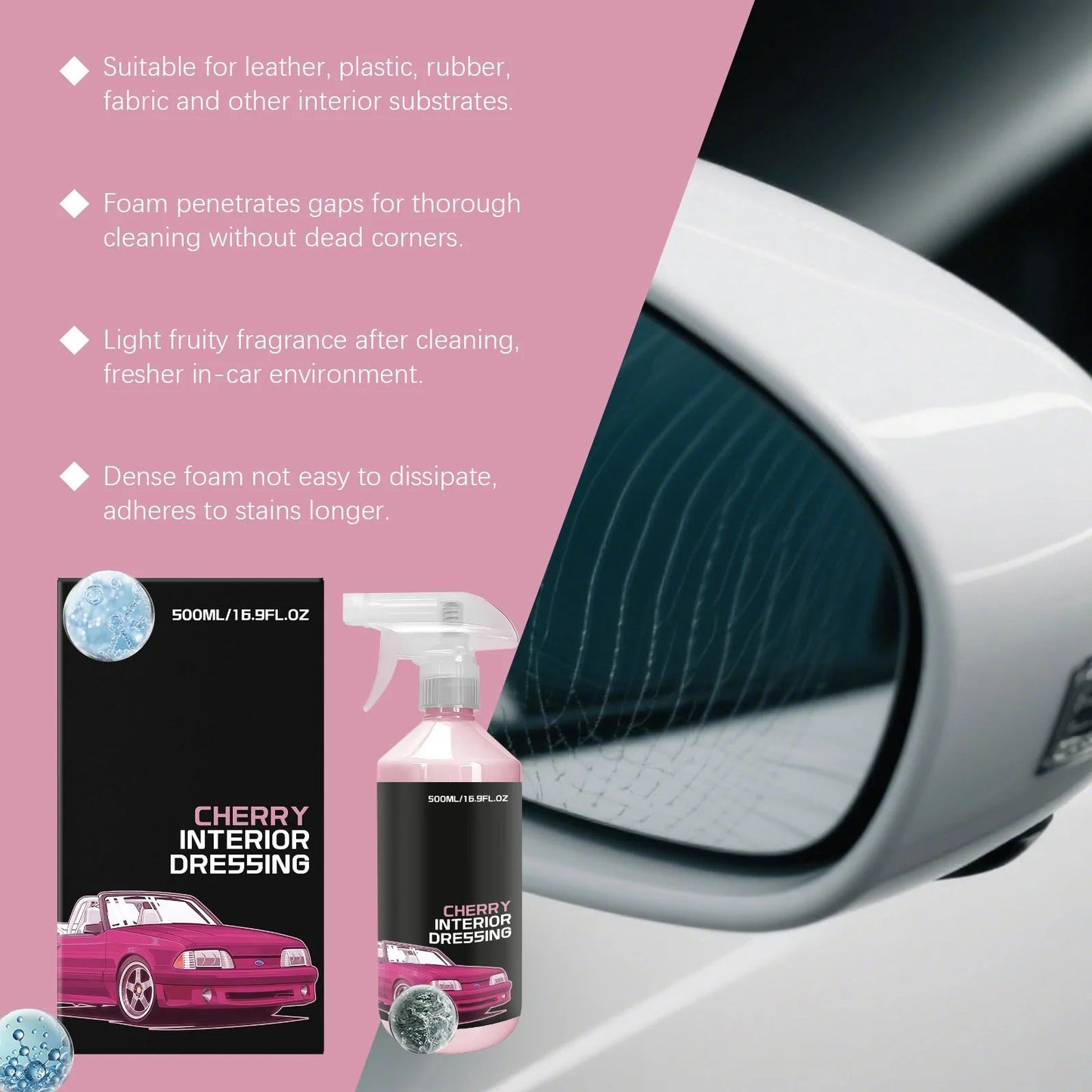 Aerosol limpiador multisup erficie para interiores de coche