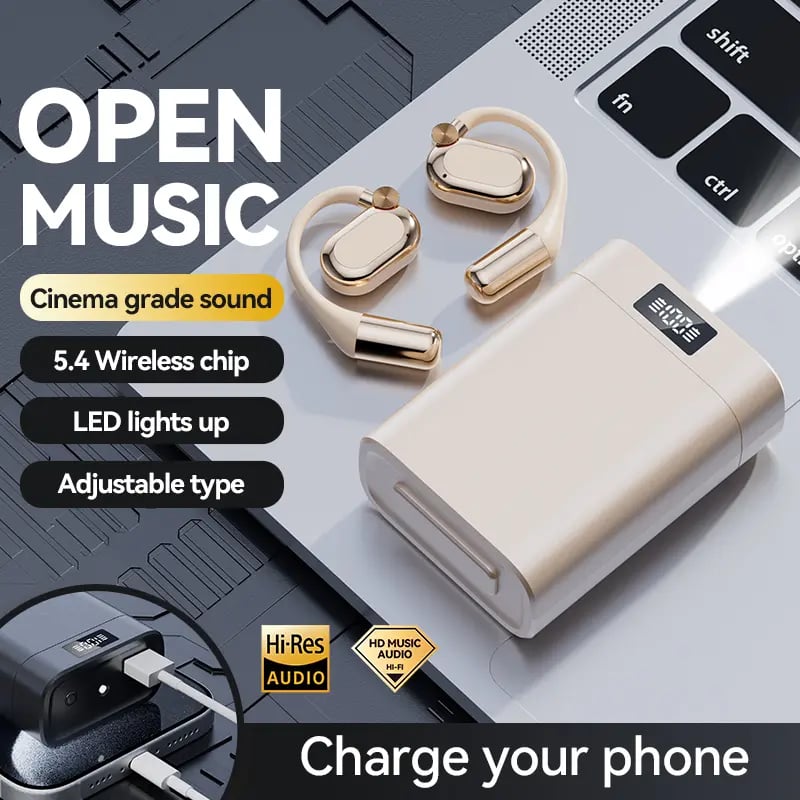 Auriculares/Banco de energía Bluetooth 2 en 1
