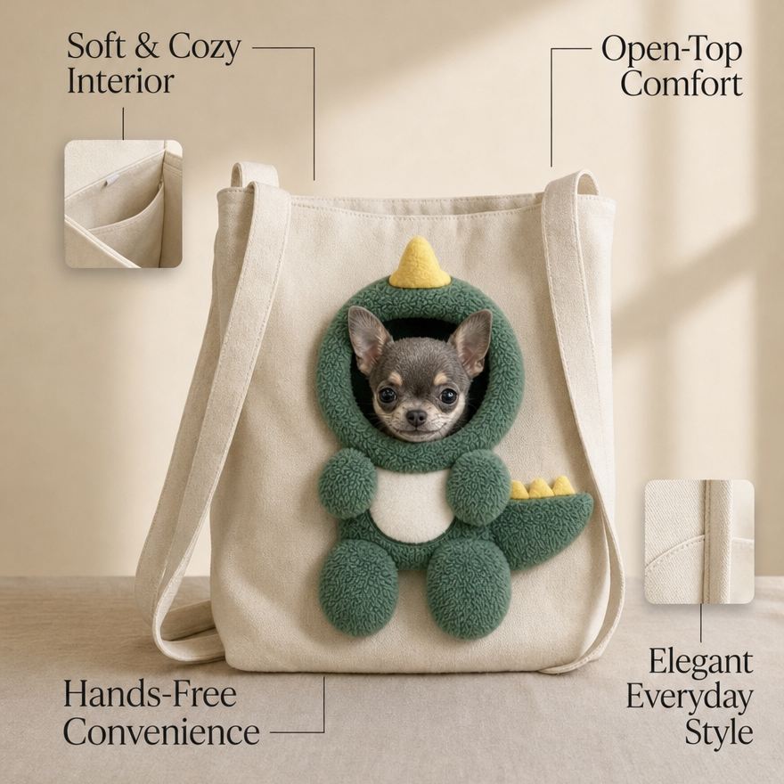 πΎ Cozy Carry Pet Tote with Peek-Out Head Opening
