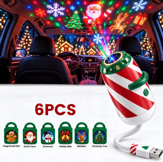 Christmas Car Greeting Projector