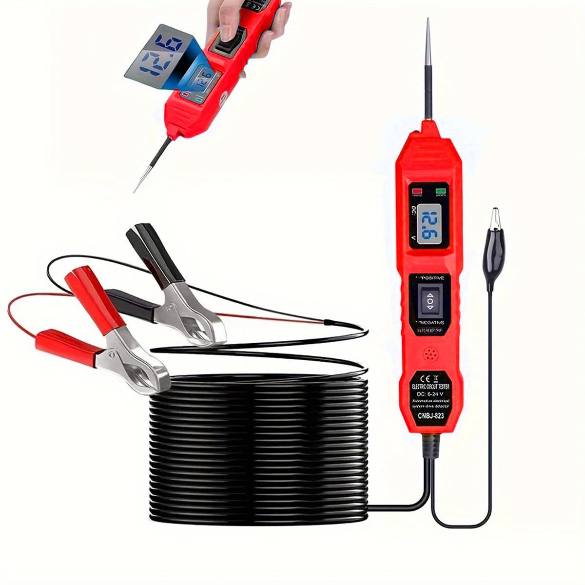 Automotive Circuit Tester with Digital Display
