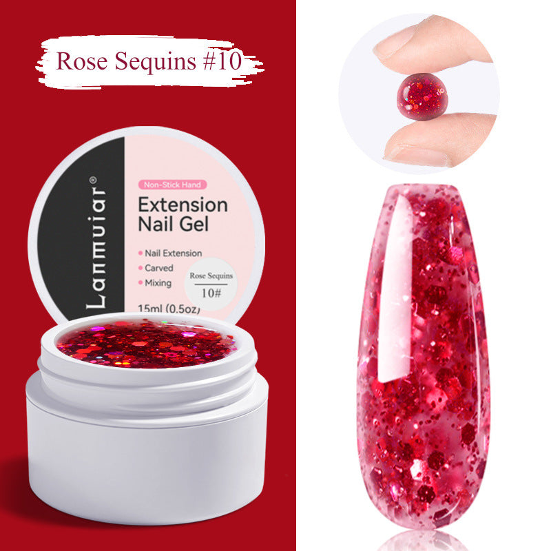 🏆Flash Sale Buy 1 Get 1 Free!!⚡50K+ SOLD! Almost Gone-💥💅 Solid Nail Extension Builder Gel — Non-Flowing, Easy to Use 🥳