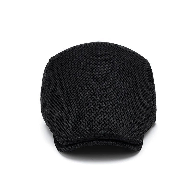 🔥Men's Breathable Mesh Flat Cap – Adjustable Newsboy Ivy Beret Summer Hat