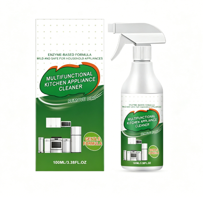 Limpiador multiusos de grasa para cocina, limpia eficazmente encimeras, hornos, microondas y sartenes.