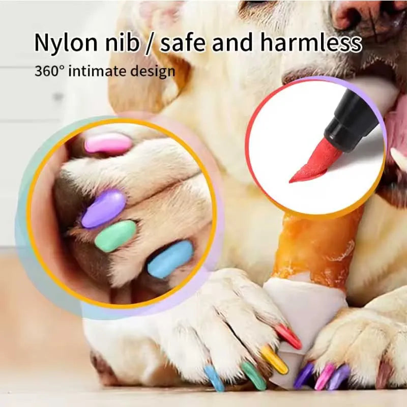 š¾ Dog Nail Polish Pen Washable Pet Nail Decorating Pen Noābake