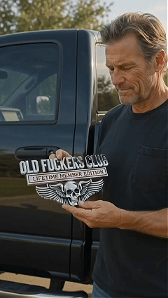 💀 Chrome Peel-and-Stick Badge for Trucks, SUVs, Toolboxes & Garages 😎