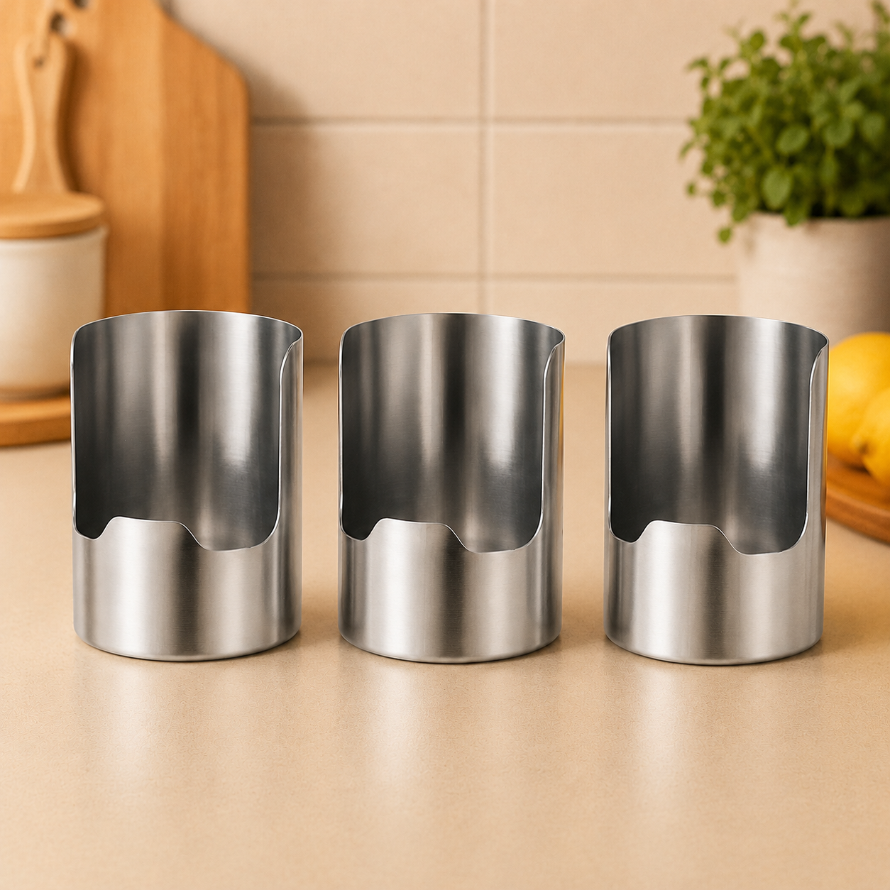 🔥50% OFF🍳 Thickened Stainless Steel Utensil Organizer, Rust Resistant Easy to Clean