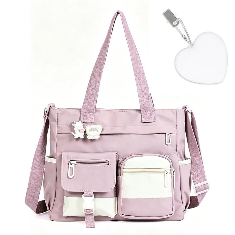 ✨Large Capacity Multi-Pocket Canvas Tote Bag