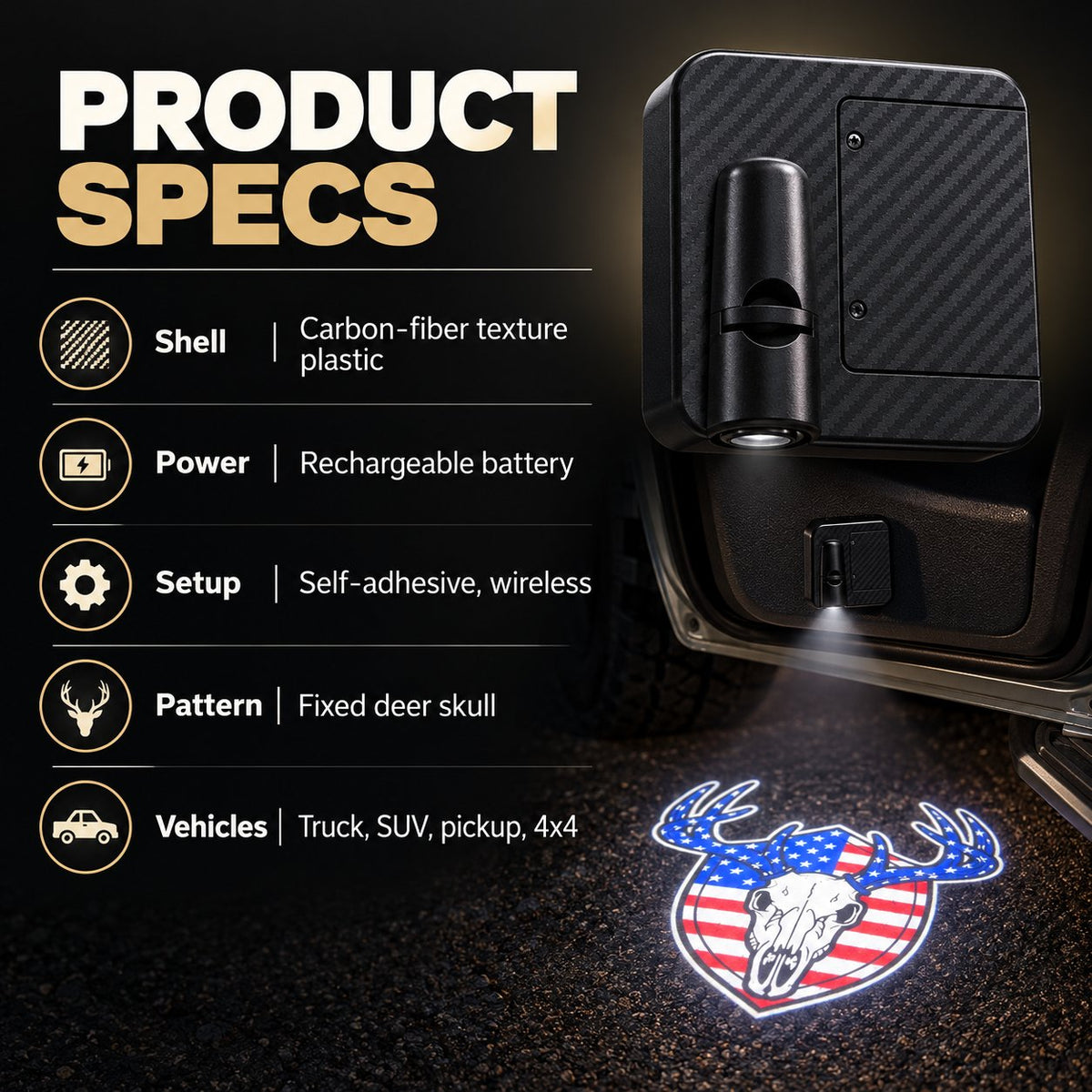 🚙 Car Door Projection Light