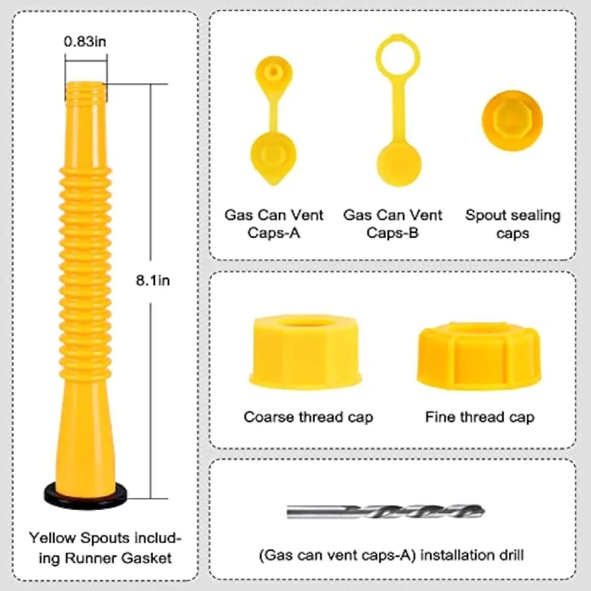 Gas Can Spout Replacement Kit