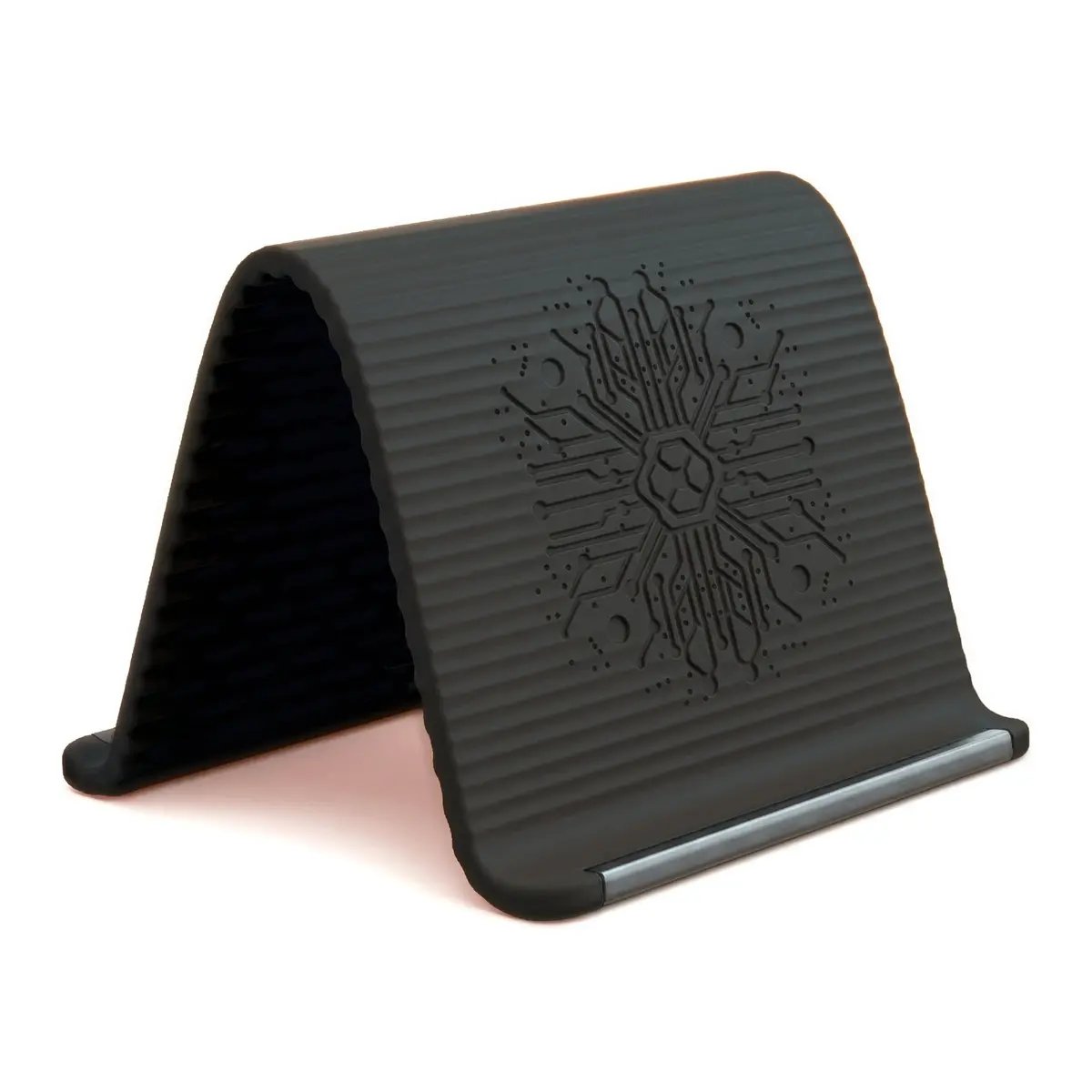 Soporte de teléfono de silicona flexible, diseño plegable, enrollable y moldeable