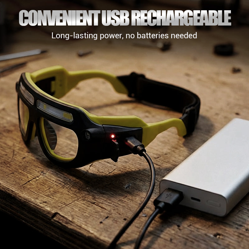 📢📢50 % OFF !!✨Rechargeable LED Glasses Headlamp