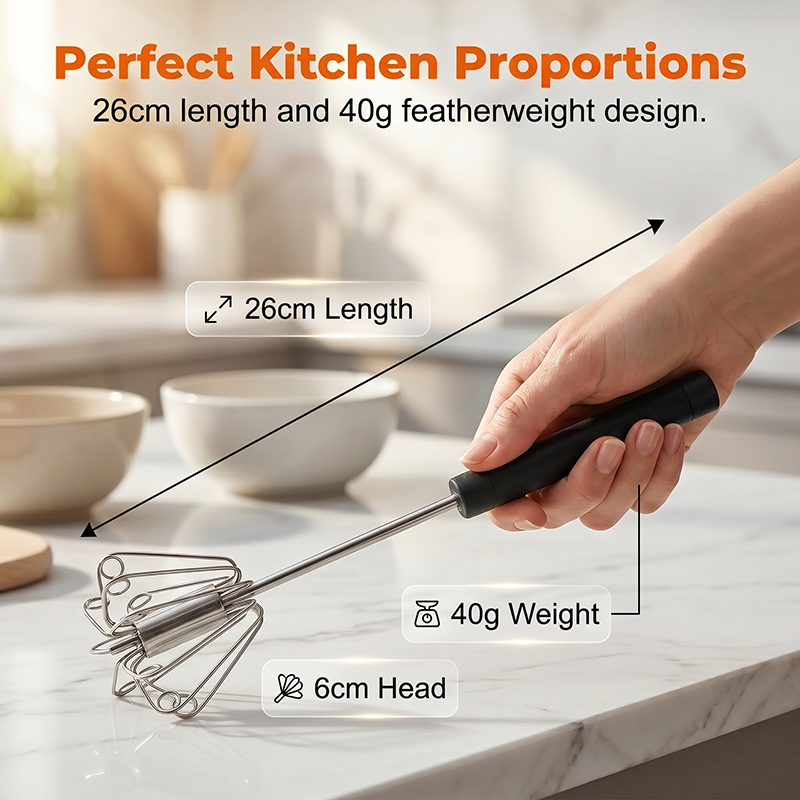?Last Day Promotion 50% OFF?Stainless Steel Semi-Automatic Hand Egg Beater