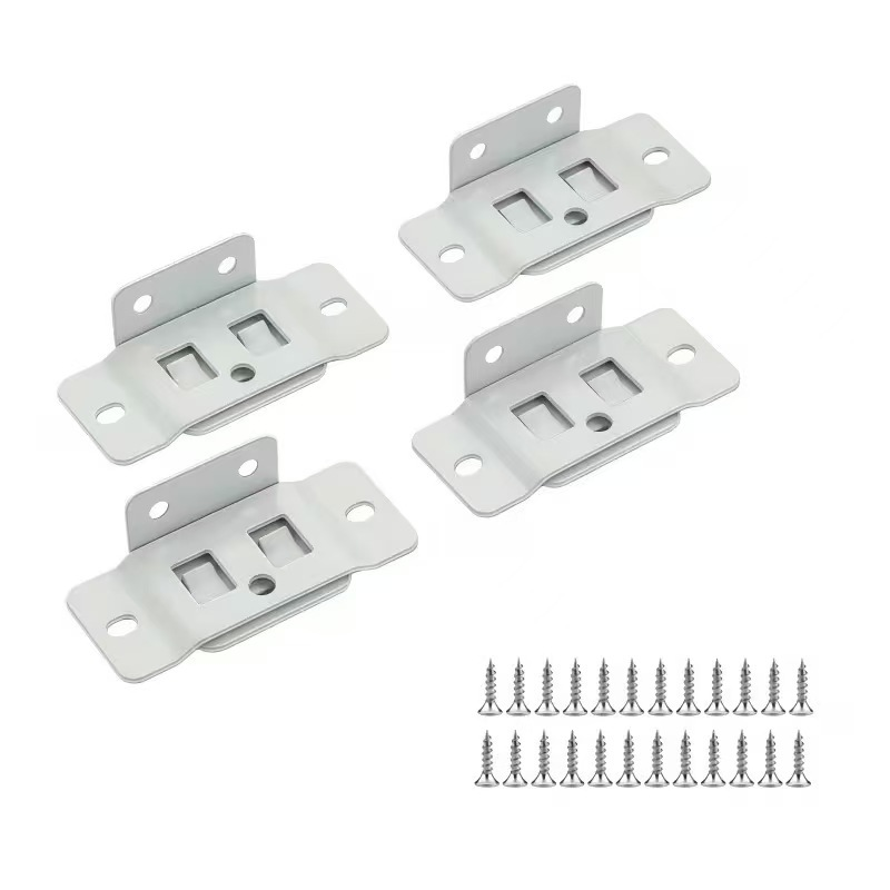 Tornillos de montaje gratis incluidos Soportes de estante con inserto de bloqueo 2 en 1
