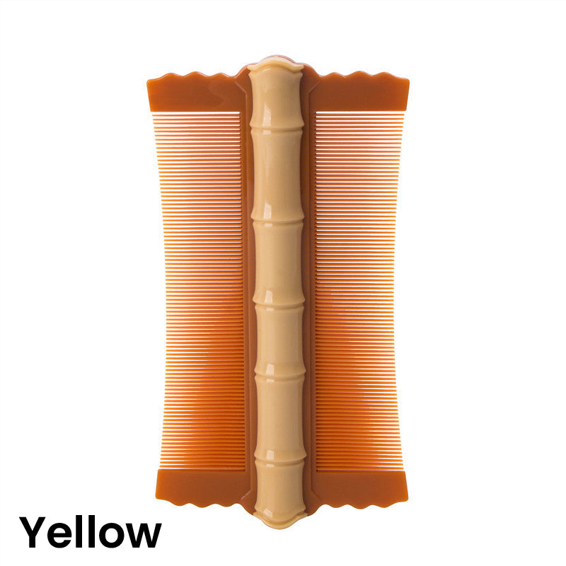 🎋 50% OFF! Bamboo Styling Double-Sided Fine Teeth Comb | Removes Lice & Dandruff | Ergonomic Grip | All Hair Types | For Adults, Kids & Pets 🌿✨