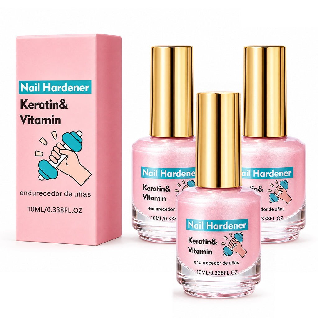Pearl Pink Nail Polish 10ml No Bake Quick Drying Nail Hardener