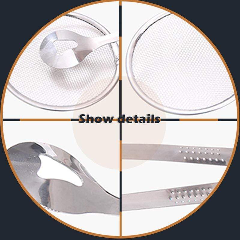 π³ LIMITED-TIME BOGO π 2-in-1 Stainless Steel Strainer Clamp β Fine Mesh Filter & Tong, Oil Drain
