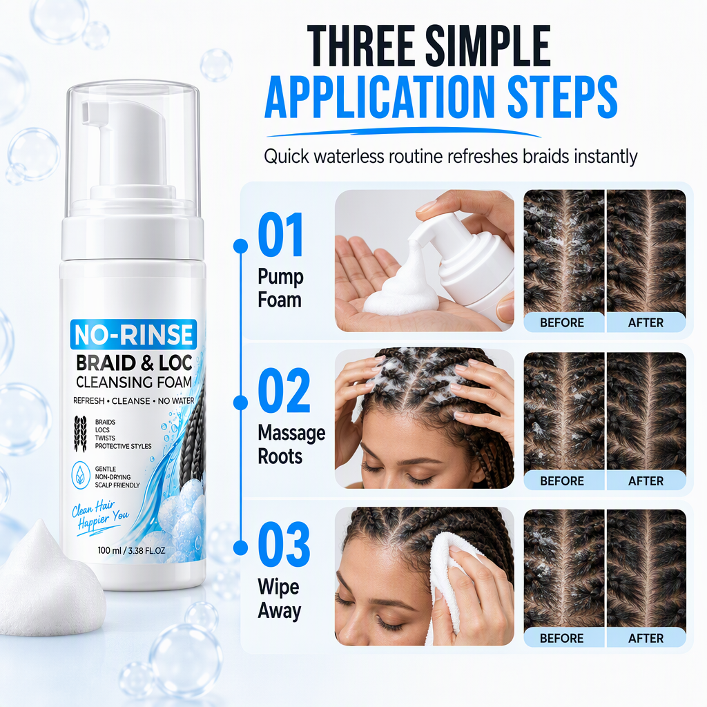 Waterless Cleansing Mousse for Dreadlocks and Braids