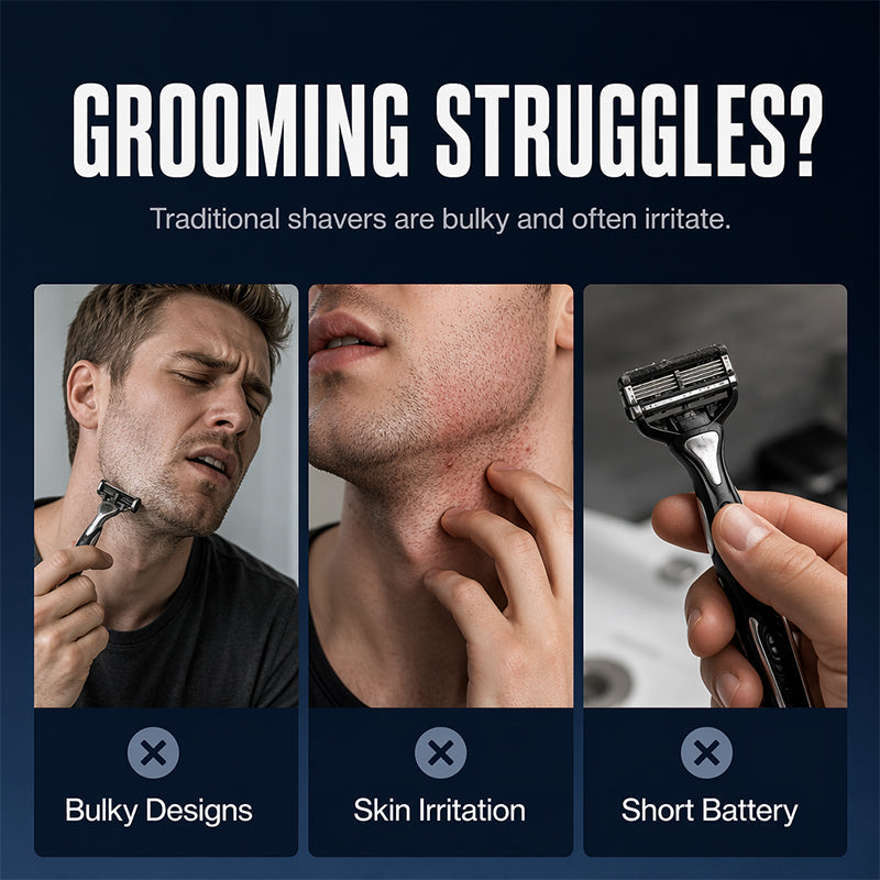 🎁 49% Off for a Limited Time 💥 Portable 3-Blade Electric Shaver for Men
