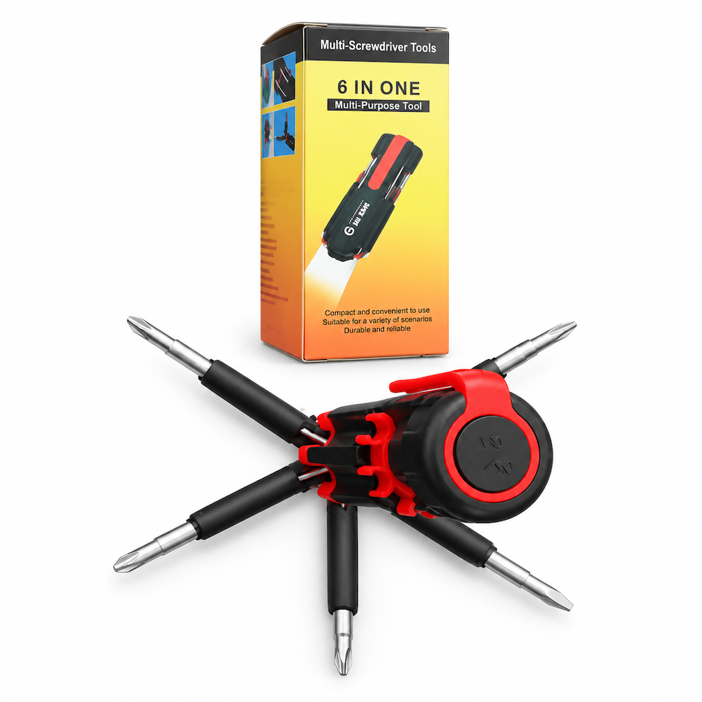 🎁2027 New Arrivals 50% OFF💥 Folding Multi-Bit Screwdriver with LED