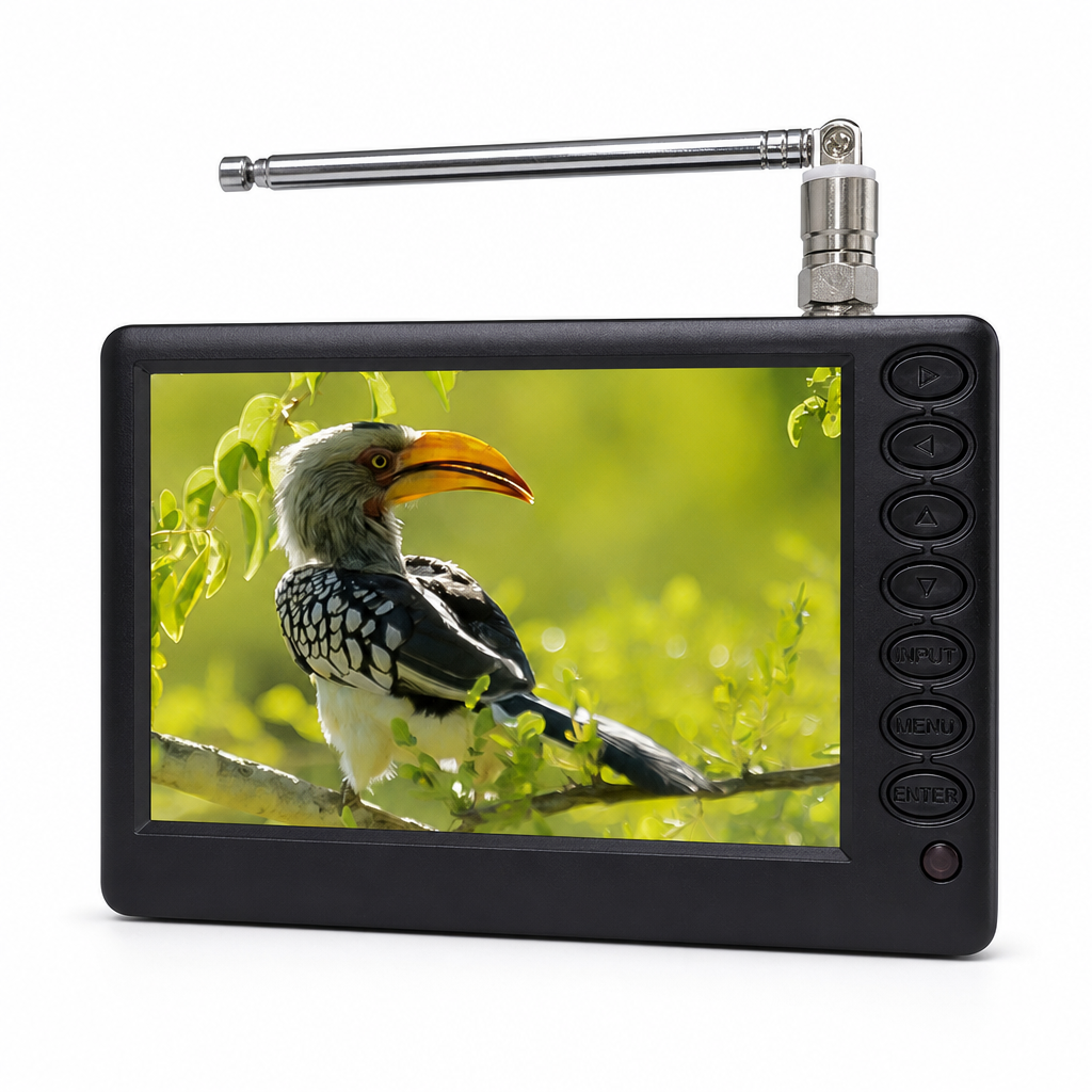 🖤 Black Friday Sale – Up to 50% OFF!📺5-Inch Rechargeable Portable Digital TV – A Handy Little Screen for Home & Campervan