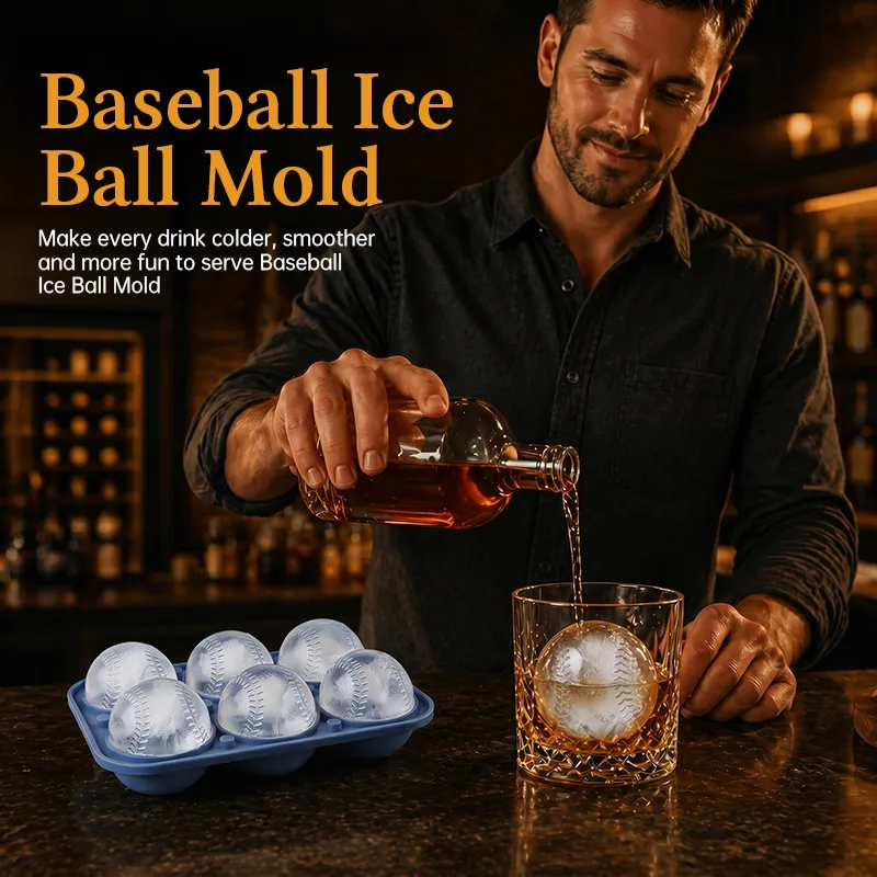 Baseball Ice Ball Mold