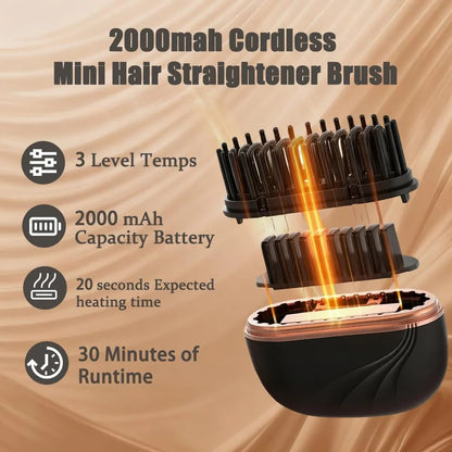 💖 Mini Portable Hair Straightener