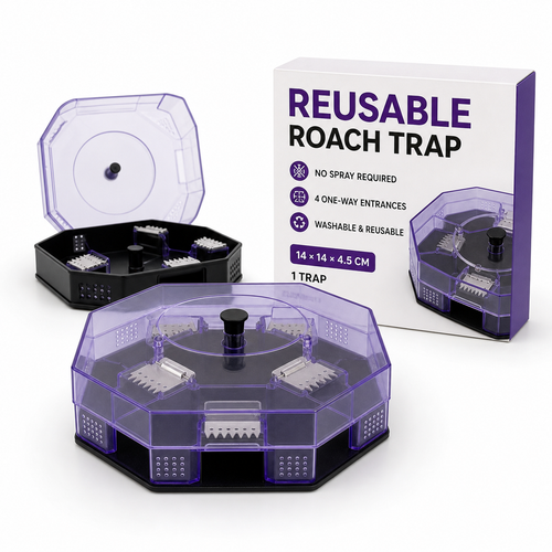 🪳 Reusable No-Spray Roach Trap – Chemical-Free