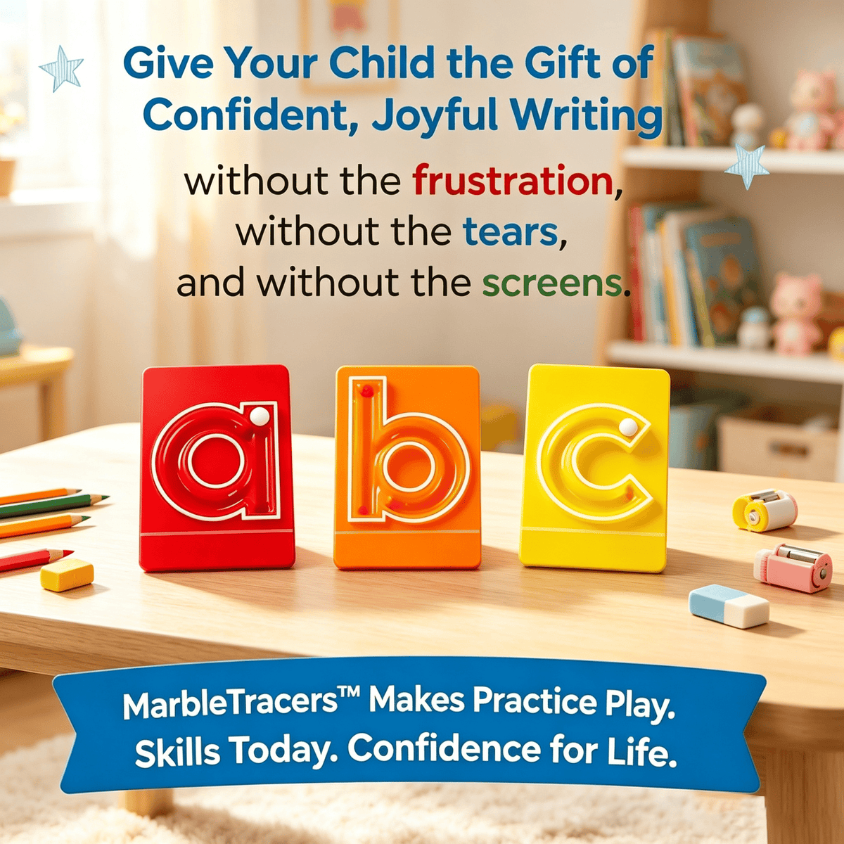 🔤Marble Tracers - Lowercase Letters🌀Roll Into Letter-Writing Fun!🎁