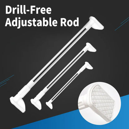 🔥Drill-Free Adjustable Rod