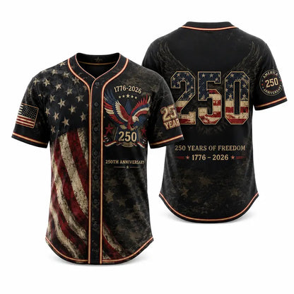 Camisa abotonada vintage del 250 aniversario con para conjuntos del 4 de julio 1776-2026