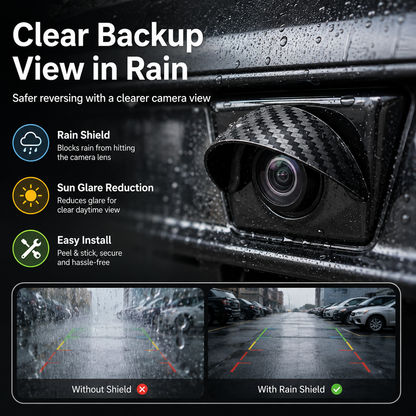 🌧️ 4PCS Car Backup Camera Rain Shield – Clearer Rear View in Rain
