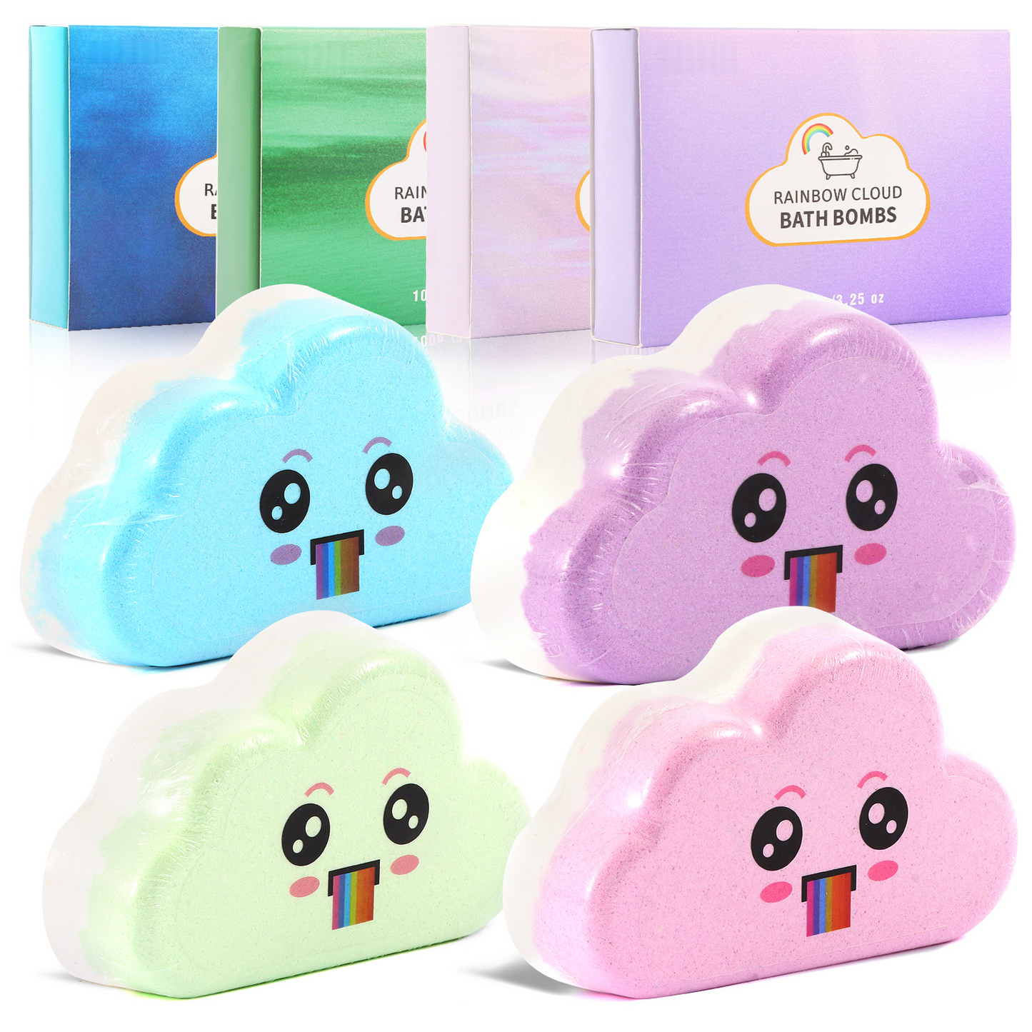 🌈 Bombas de Baño Nube Arcoíris – Convierte Cada Baño en un Mágico Spa de Arcoíris