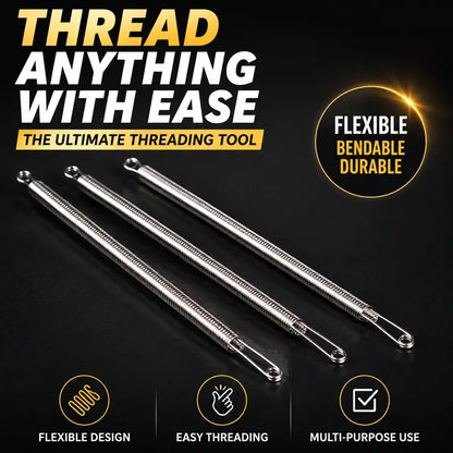 🧵 Flexible Drawstring Threader Tool – 5PCS Stainless Steel Cord Repair Set