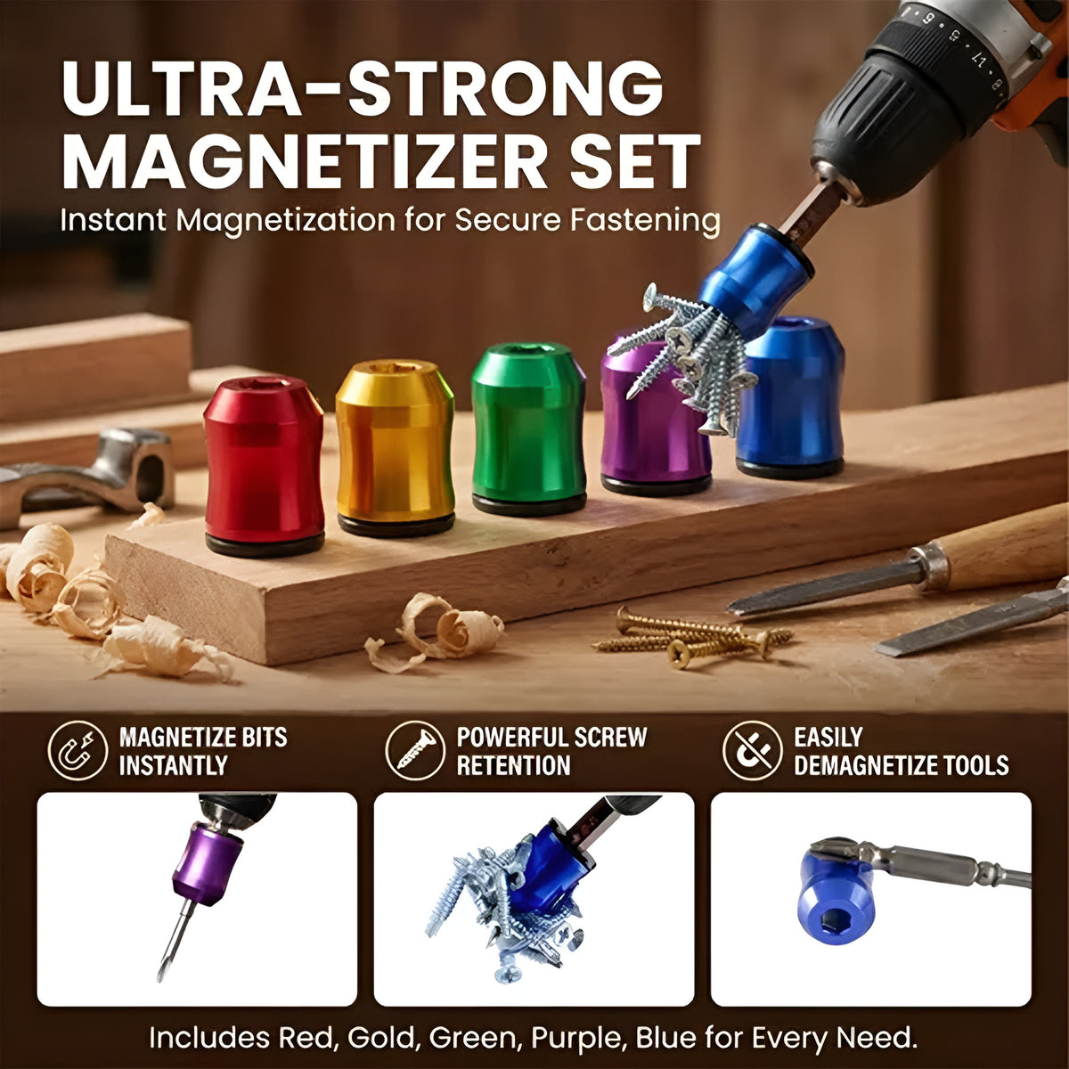 🔥 Last Day 50% OFF - Magnetizer and Demagnetizer Tool Set