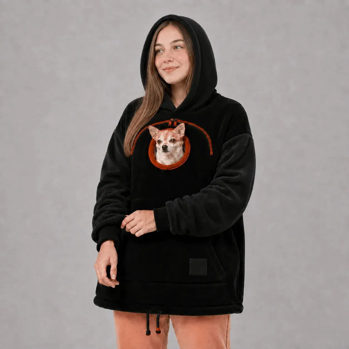 🔥 2026 A Must-have for Pet Lovers 🐾 Cozy Pet Carrier Hoodie – Soft Fleece Cuddle Pouch Sweatshirt for Cats & Small Dogs