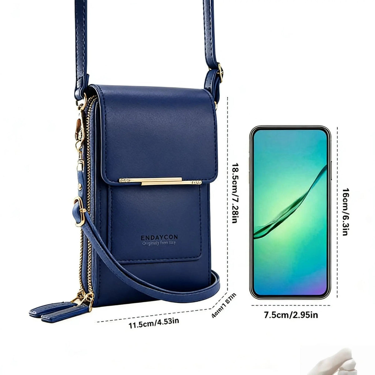 🏆HOT SALE 👜📱 Simple and elegant women's touchscreen crossbody phone wallet
